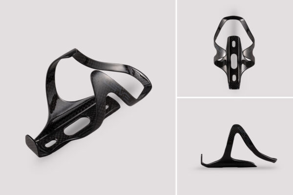 Level Carbon Fibre Bottle Cage - 3K Gloss Finish Level Carbon Fibre Bottle Cage - 3K Gloss Finish