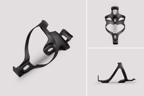 Level Carbon Fibre Bottle Cage - 3K Matt Finish Level Carbon Fibre Bottle Cage - 3K Matt Finish