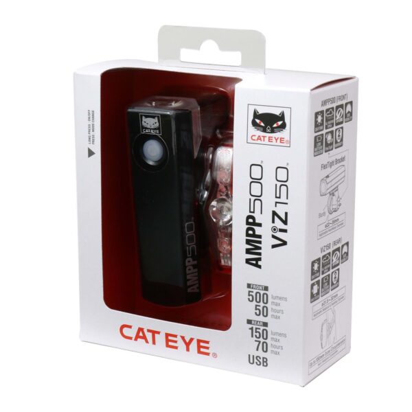 Cateye AMPP 500S / VIZ 150 Bike Light Set Cateye AMPP 500S / VIZ 150 Bike Light Set